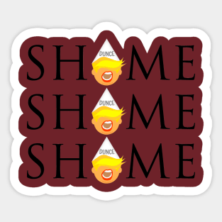 Shame Shame Shame Orange Sticker